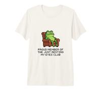 Orgulloso Miembro de la Rana Pixel del Club Just Resting My Eyes Camiseta Premium