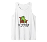 Orgulloso Miembro de la Rana Pixel del Club Just Resting My Eyes Camiseta sin Mangas