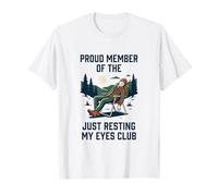 Orgulloso Miembro de The Just Resting My Eyes Club Camping Men Camiseta