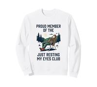 Orgulloso Miembro de The Just Resting My Eyes Club Camping Men Sudadera