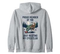 Orgulloso Miembro de The Just Resting My Eyes Club Camping Men Sudadera con Capucha