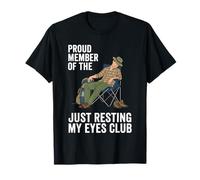 Orgulloso Miembro de The Just Resting My Eyes Club Dad Camper Camiseta
