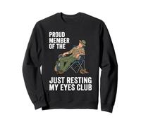 Orgulloso Miembro de The Just Resting My Eyes Club Dad Camper Sudadera