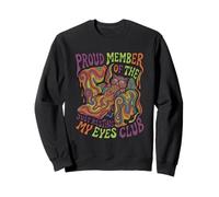 Orgulloso Miembro de The Just Resting My Eyes Club Owl Retro Sudadera