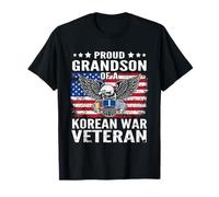 Orgulloso Nieto del Veterano de la Guerra de Corea USA Family Matching Camiseta