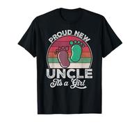 Orgulloso nuevo tío, es el regalo de It's a Girl Father's Day To Be por primera vez Camiseta
