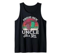 Orgulloso nuevo tío, es el regalo de It's a Girl Father's Day To Be por primera vez Camiseta sin Mangas