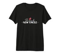 Orgulloso Nuevo tío Huellas de bebé Camiseta Premium
