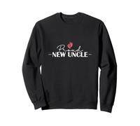 Orgulloso Nuevo tío Huellas de bebé Sudadera