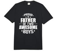 Orgulloso Padre de Dos niños Comfort Colors Adult Heavyweight T-Shirt