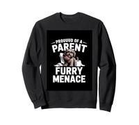 Orgulloso padre de Furry Menace Pet Arte gráfico Día del Padre Da Sudadera