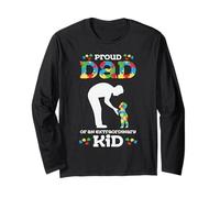 Orgulloso Padre de un Hijo extraordinario: Padre Consciente del Autismo Manga Larga