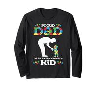 Orgulloso Padre de un niño extraordinario: Padre de Conciencia sobre el Autismo Manga Larga