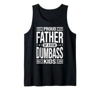 Orgulloso Padre de Unos cuantos niños Idiotas Divertido papá Humor Camiseta sin Mangas