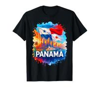 Orgulloso Panamá Bandera Panameña Vacaciones Familiares Hombres Mujeres Niños Camiseta