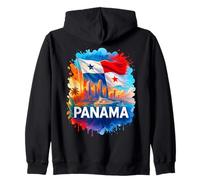 Orgulloso Panamá Bandera Panameña Vacaciones Familiares Hombres Mujeres Niños Sudadera con Capucha