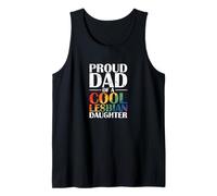 Orgulloso Papá de Cool Lesbianas Hija Camiseta sin Mangas