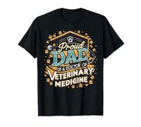 Orgulloso Papá De Un Doctor En Medicina Veterinaria DVM Graduado Camiseta