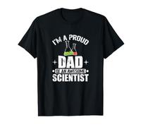 Orgulloso papá de un Impresionante Padre científico de química Camiseta gráfica económica