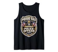 Orgulloso Papá De Un Nuevo Oficial De Policía Padre Papa Cop Camiseta sin Mangas