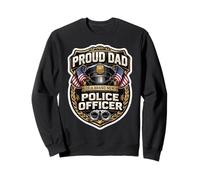 Orgulloso Papá De Un Nuevo Oficial De Policía Padre Papa Cop Sudadera