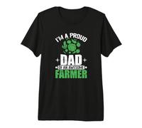 Orgulloso papá de una Agricultura granjera Impresionante Camiseta Premium