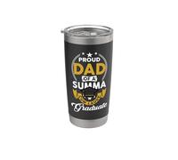 Orgulloso papá de una familia de graduados Summa Cum Laude Vaso térmico de acero inoxidable de doble pared