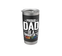 Orgulloso Papá Smartass Hijo Gay Vaso térmico de acero inoxidable de doble pared
