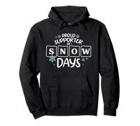 Orgulloso partidario de Snow Day Funny Christmas Teacher Winter Sudadera con Capucha