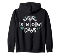 Orgulloso partidario de Snow Day Funny Christmas Teacher Winter Sudadera con Capucha