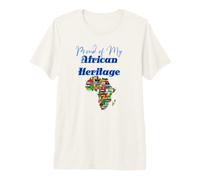 Orgulloso Patrimonio Africano Cultura Raíces y diseño de Identidad Camiseta Premium