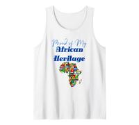 Orgulloso Patrimonio Africano Cultura Raíces y diseño de Identidad Camiseta sin Mangas
