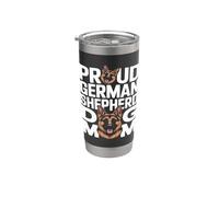 Orgulloso perro pastor alemán mamá amante de las mascotas Orgullo Vaso térmico de acero inoxidable de doble pared