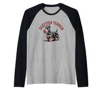 Orgulloso Propietario de la Raza de Perro Scottish Terrier Scottie Camiseta Manga Raglan