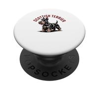 Orgulloso Propietario de la Raza de Perro Scottish Terrier Scottie PopSockets PopGrip Adhesivo