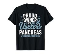 Orgulloso propietario de un páncreas inútil conciencia diabetes T1D Camiseta