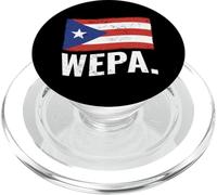 Orgulloso puertorriqueño Wepa Puerto Rico Bandera Latino Orgullo Latina PopSockets PopGrip para MagSafe