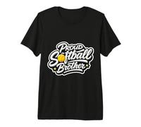 Orgulloso Softbol Hermano Jugador Día del Juego Hermana Apo Camiseta Premium