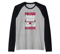 Orgulloso suegro de una célula falciforme Guerrero de células falciformes Camiseta Manga Raglan