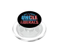 Orgulloso tío Conservador Anti-Liberal PopSockets PopGrip para MagSafe