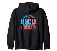 Orgulloso tío Conservador Anti-Liberal Sudadera con Capucha