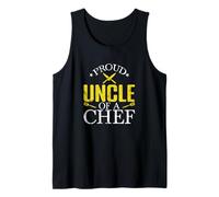 Orgulloso tío de un Chef Cocina Humor Camiseta sin Mangas