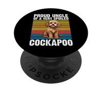 Orgulloso tío de un Cockapoo Muy mimado Tío Cockapoo PopSockets PopGrip Adhesivo