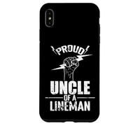 Orgulloso tío de un electricista liniero Carcasa para iPhone XS Max