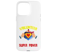 Orgulloso Trabajador Social no remunerado Servidor público Soy voluntario Carcasa para iPhone 15 Pro MAX
