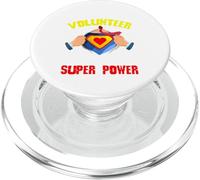 Orgulloso Trabajador Social no remunerado Servidor público Soy voluntario PopSockets PopGrip para MagSafe