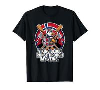 Orgulloso Vikingo Noruego frailecillo Sangre Corre por mis Venas Camiseta