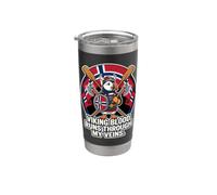 Orgulloso vikingo noruego frailecillo sangre corre por mis venas Vaso térmico de acero inoxidable de doble pared