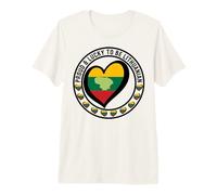 Orgulloso y Afortunado de ser lituano I Love Lithuania Bandera corazón Camiseta Premium