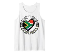 Orgulloso y afortunado de ser sudafricano I Love South Africa Bandera Camiseta sin Mangas